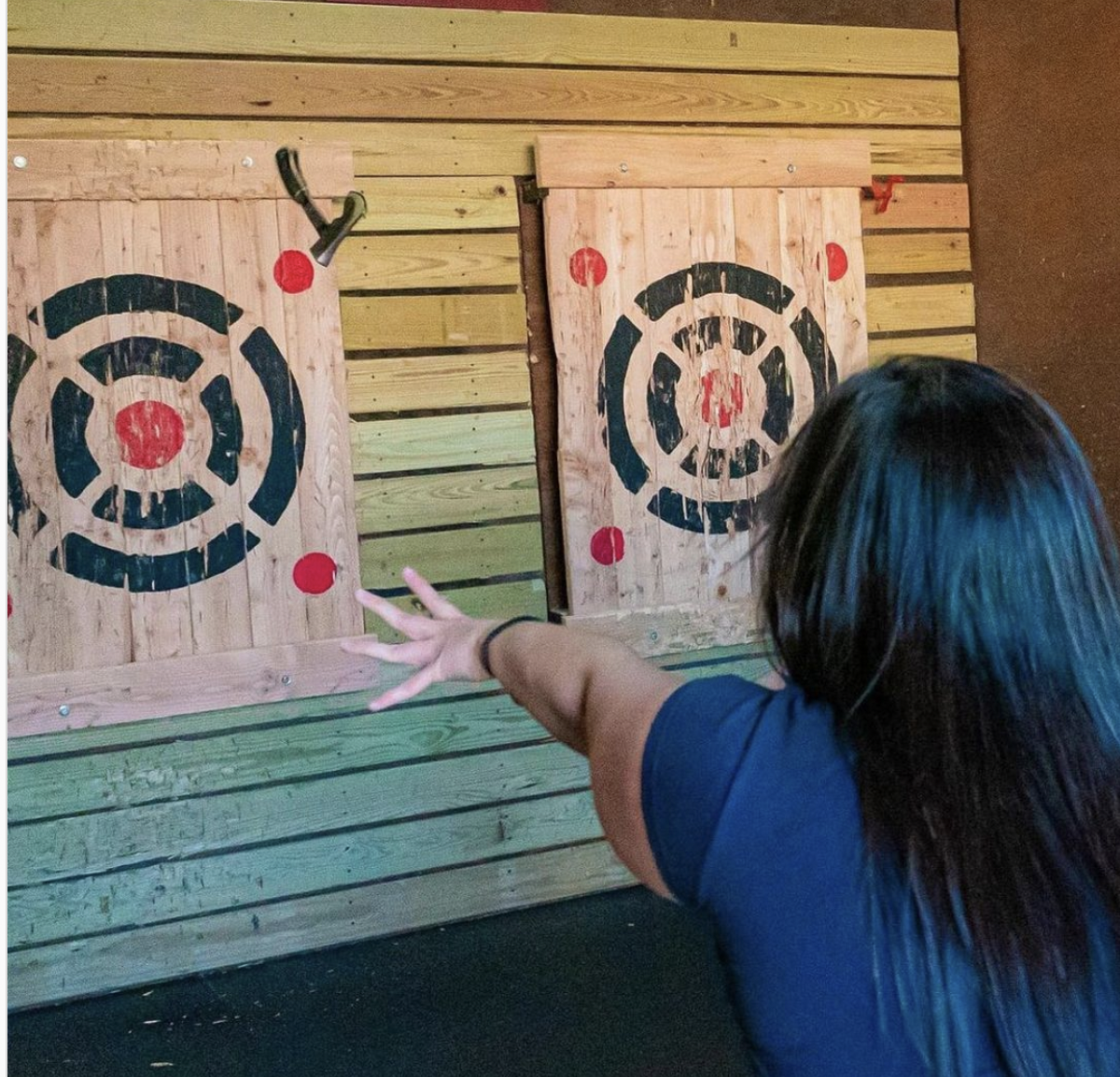 Valentines Day in NJ, Stumpy Hatchet House, Axe Throwing